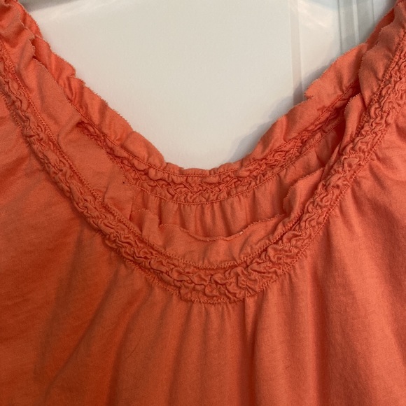 LOFT Apricot Ruffle Knit Top - Picture 2 of 5